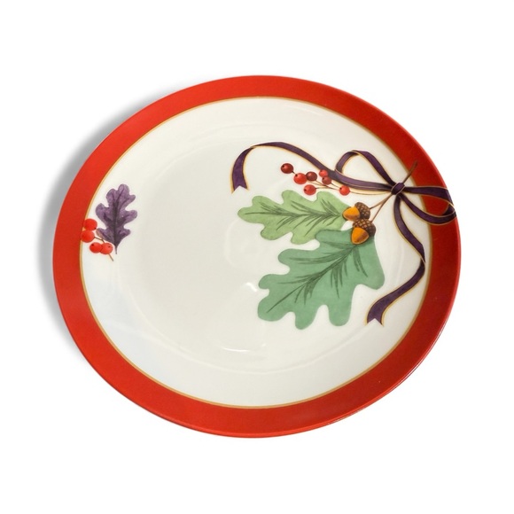 Fringe Studio Holiday 8” Plates - Set of 4 - Fruit Themed - Picture 3 of 7
